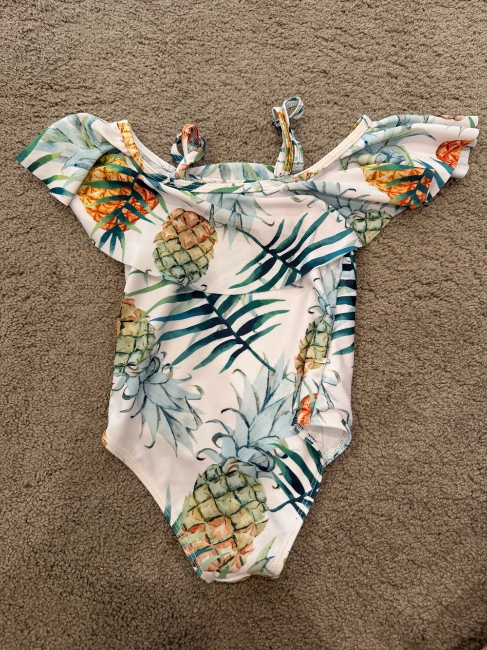 Tropical Ruffled Swimsuit - Picture 3 of 5